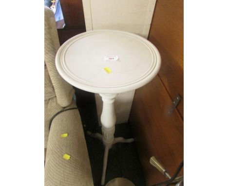 WHITE PAINTED PINE PLANT STAND ON TRIPOD LEGS