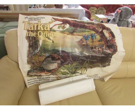 TWO VINTAGE FILM POSTERS - DR DOLITTLE AND TARKA THE OTTER (A/F)