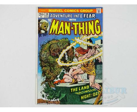 ADVENTURE INTO FEAR: MAN-THING #19 (1972 - MARVEL ) First appearance of Howard the Duck + Man-Thing, Jennifer Kale appearance