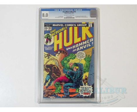 INCREDIBLE HULK #182 (1974 - MARVEL) - GRADED 8.0 by CGC - First appearance of Crackajack Jackson + Wolverine, Hammer &amp; A