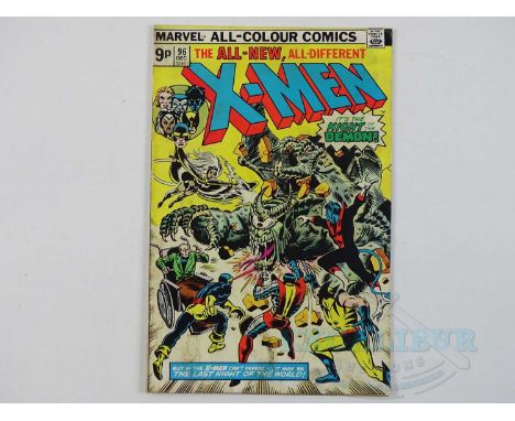 X-MEN #96 - (1975 - MARVEL - UK Price Variant) - Fourth appearance of the 'New X-Men' - First appearance of Moira MacTaggert 