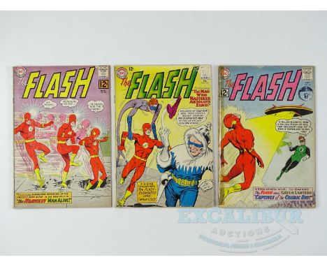 FLASH #131, 132, 134 (3 in Lot) - (1962/63 - DC - US Price &amp; UK Cover Price) - Includes First appearance of Professor Ira