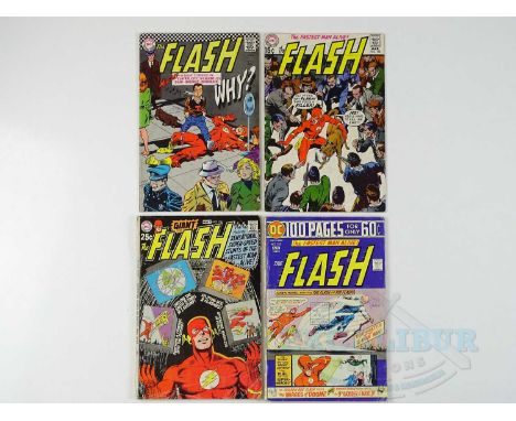 FLASH #171, 195, 196, 232 (4 in Lot) - (1967/75 - DC - US Price &amp; UK Cover Price) - Includes Kid Flash, Dr. Light appeara