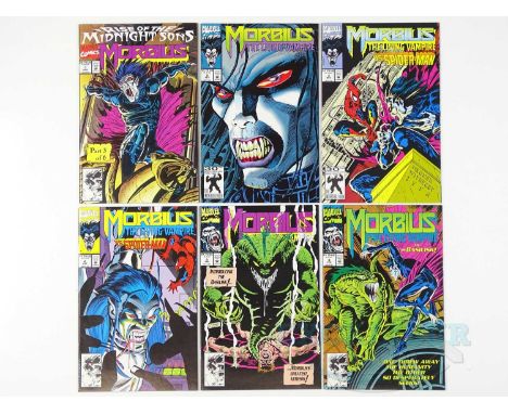 MORBIUS #1, 2, 3, 4, 5, 6 (6 in Lot) (1992/93 - MARVEL) - Rise of the Midnight Sons storyline &amp; First solo story - Flat/U