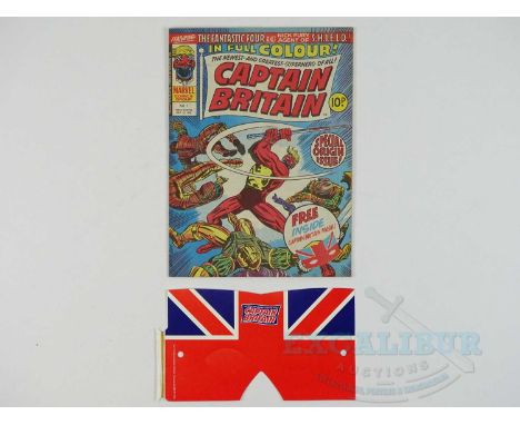 CAPTAIN BRITAIN #1 - (1976 - MARVEL/BRITISH) - Dated October 13th - FREE GIFT INCLUDED - First appearance of Captain Britain 