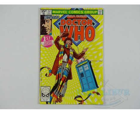 MARVEL PREMIERE: DOCTOR WHO #57 - (1980 - MARVEL) - The first Marvel comic book to feature Doctor Who + the Doctor's first Am