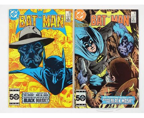 BATMAN #386 &amp; 387 (2 in Lot) - (1985 - DC) Includes First appearance &amp; of Black Mask + Skull cover - Tom Mandrake cov