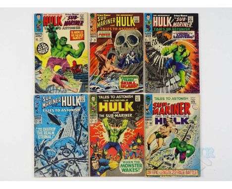 TALES TO ASTONISH #95, 96, 97, 98, 99, 100 (6 in Lot) - (1967/68 - MARVEL - US Price, UK Cover Price &amp; UK Price Variant) 