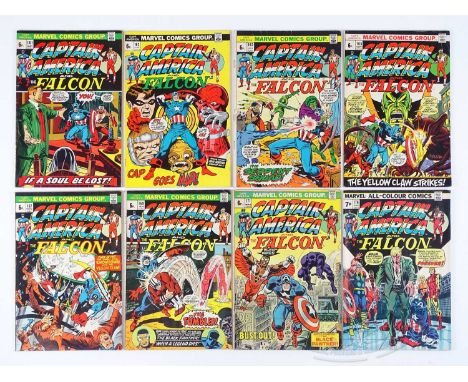 CAPTAIN AMERICA #161, 162, 163, 165, 167, 169, 171, 176 (8 in Lot) - (1973/74 - MARVEL - UK Price Variant) Includes First app