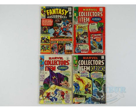 FANTASY MASTERPIECES #4 &amp; MARVEL COLLECTORS' ITEM CLASSICS #10, 15, 17 (4 in Lot) - (1966/67 - MARVEL - US Price &amp;UK 