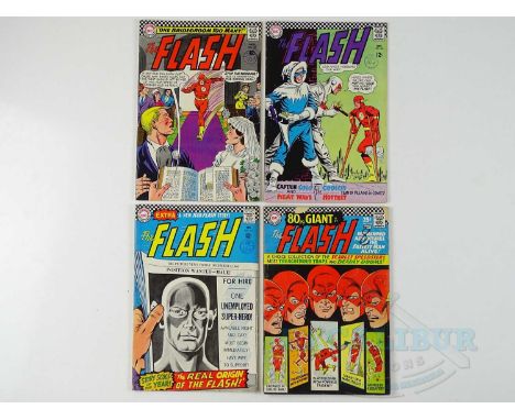 FLASH #165, 166, 167, 169 (4 in Lot) - (1966/67 - DC - UK Cover Price) - Includes the wedding of Barry Allen and Iris West + 