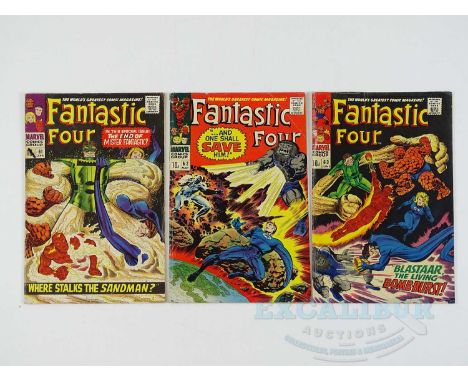 FANTASTIC FOUR #61, 62, 63 - (3 in Lot) - (1967/69 - MARVEL - UK Price Variant) Includes First appearance of Blastaar + Sandm