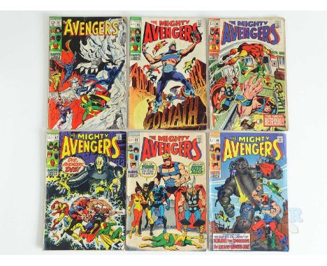 AVENGERS #61, 63, 66, 67, 68, 69 (6 in Lot) - (1969 - MARVEL - US Price &amp; UK Price Variant) Includes First appearance Gra