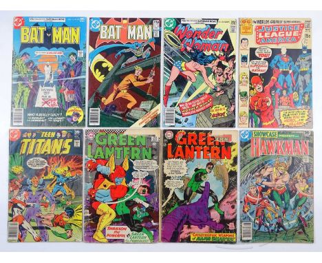 BATMAN, WONDER WOMAN, JUSTICE LEAGUE, TEEN TITANS, GREEN LANTERN, SHOWCASE LOT (8 in Lot) - (DC - US Price, UK Cover Price &a