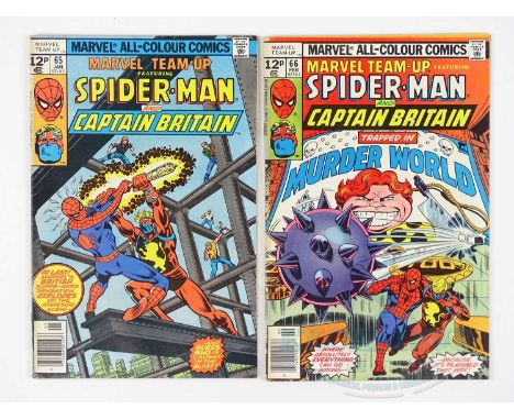 MARVEL TEAM-UP #65 &amp; 66 - (2 in Lot) - (1978 - MARVEL - UK Price Variant) - Includes First &amp; Second US comic book app