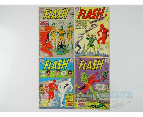 FLASH #136, 138, 141, 143 (4 in Lot) - (1963/64 - DC - UK Cover Price) - Includes First appearance of Dexter Miles + Green La