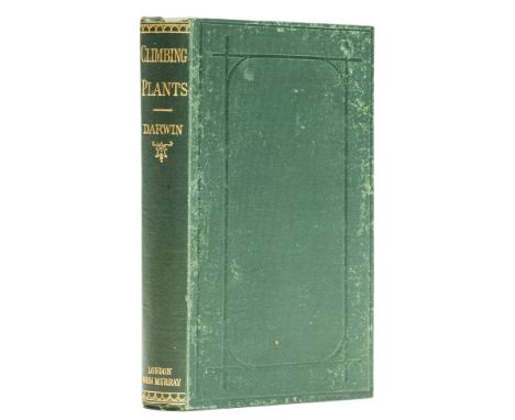 Darwin (Charles) The Movements and Habits of Climbing Plants, second edition, revised, but, first edition in book form, half-