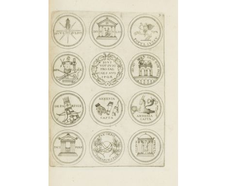 Numismatics.- Hemelarius (Johannes) Imperatorum Romanorum à Iulio Cæsare ad Heraclium usque numismata aurea excellentissimi n