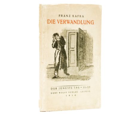 (Kafka (Franz) Die Verwandlung [Metamorphosis], first edition in book form, staining to a few leaves, text block broken, orig