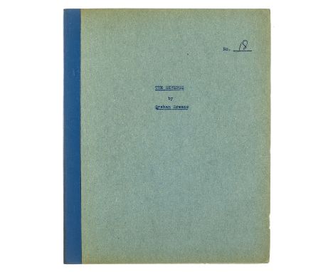 Greene (Graham) The Revenge, number 18 of ?20 mimeographed proof copies, "Not for sale" printed label with 2 lines crossed th