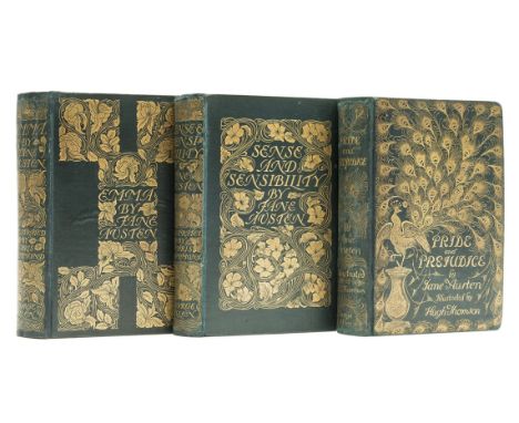 Austen (Jane) Pride and Prejudice, illustrated by Hugh Thomson, new endpapers, rebacked with original spine laid down, 1895; 