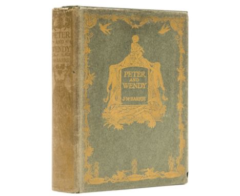 Barrie (J.M.) Peter and Wendy, first edition, frontispiece and plates by F. D. Bedford, endpapers lightly browned, original p