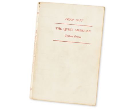 Greene (Graham) The Quiet American, uncorrected proof copy, light creasing to a few pp. original printed wrappers, slight she