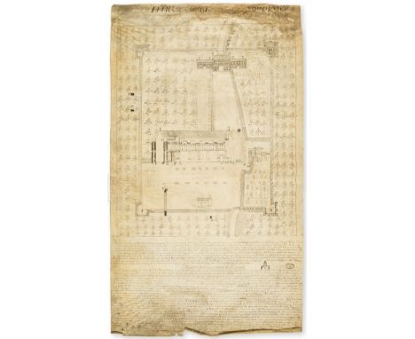 Eltham Palace.- Robinson (Samuel, surveyor, based at Cockhill, Shadwell, fl. 1741) A Draught of Eltham Court Described in a S