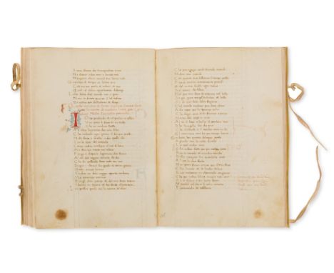 Petrarca (Francesco, poet, 1304-74) Canzoniere or Rerum vulgarium fragmenta, decorated manuscript, on paper, in one hand, 263