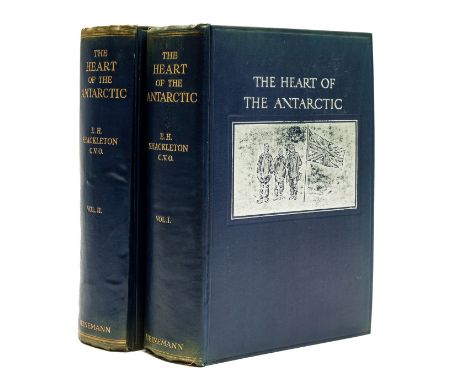 Polar.- Shackleton (Ernest H.) The Heart of the Antarctic, 2 vol., first edition, half-titles, frontispieces,plates, 12 colou