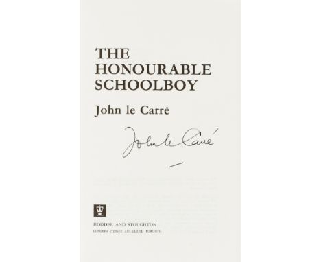 Le Carré (John) The Honourable Schoolboy, first edition, signed by the author on title, plain endpapers, original boards, lig