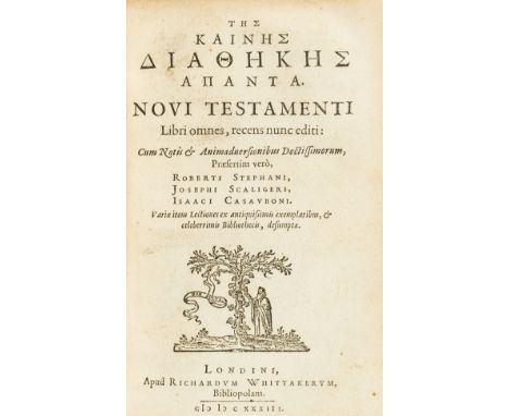 Book of Common Prayer, Greek.- Leitourgia Brettanike [graece], title in red and black, [STC 16432], for Richard Whittaker, 16