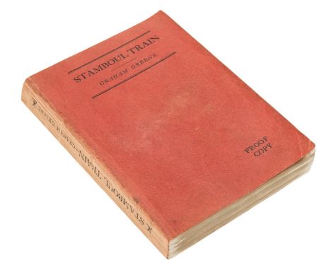 Greene (Graham) Stamboul Train, uncorrected proof copy, some splitting to hinges but holding firm, original printed wrappers,