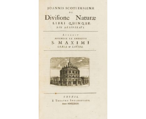 Erigena (Johannes Scotus) De Divisione Naturae Libri Quinque, Div Desiderati. Accedit Appendix ex Ambiguis S. Maximi Graece e