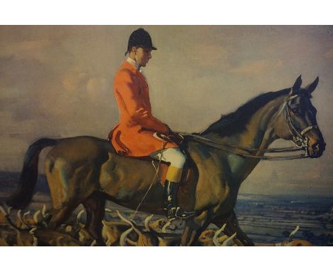 Mixed Lot of Hunting Themed Prints, also with a picture of a fox, (8)