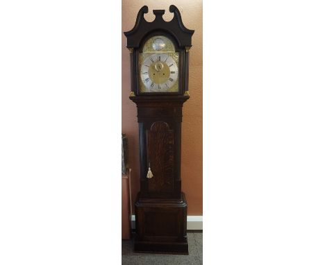 Mahogany Cased Longcase Clock, (19th Century) the dial signed Tempus Fugit, with pendulum and weights