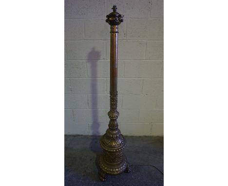 Regency Style Gilded Floor Lamp, 