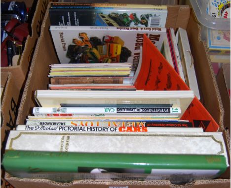 A good box of various toy books to include Classic Cars, Model Cars and Road Vehicles, etc