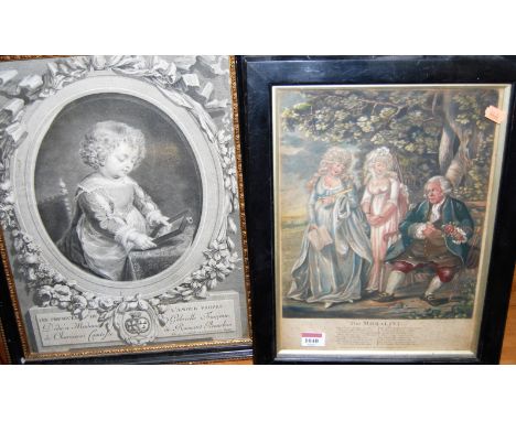Assorted pictures and prints, to include 'The Moralist' colour engraving, 19th century French monochrome engraving etc