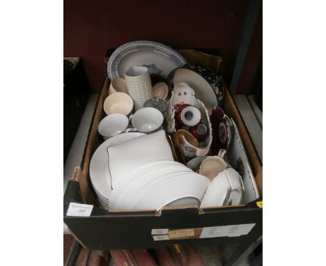 box inc tableware, spode and blue and white