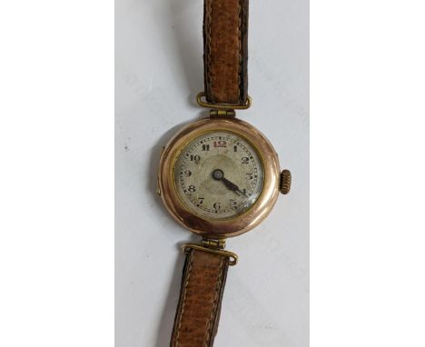 An early 20th century 9ct gold ladies manual wind watchLocation: 