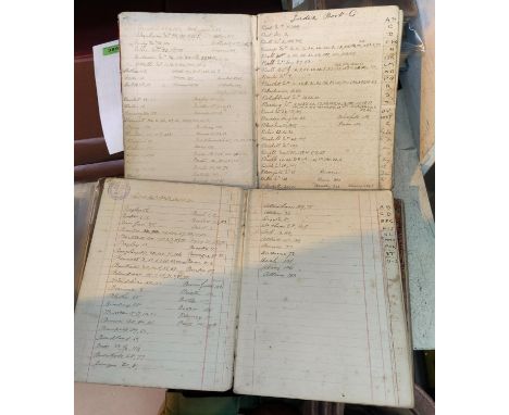 PHARMACY LEDGERS - 3 manuscript ledgers 1922-7 filled with prescription details 
