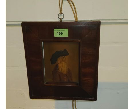 HENRY JENKINS, Supercentenarian, 19th century oil on board, half length portrait, inscribed to the back Henry Jenkins, Died 1