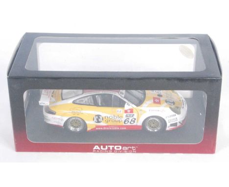 An Autoart Racing Division No. 80582 Porsche 911 (996) GT3 RSR 2005 race car as driven by Matthew Marsh, limited edition 1/20