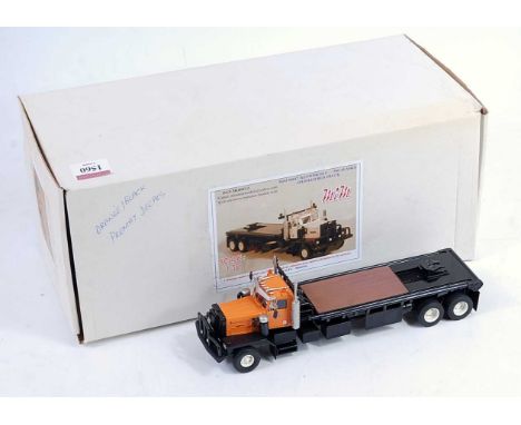 A Dan Models of Romania 1/50 scale model No. MIM50047 model of a Kenworth C500 Alaska oil field flatbed truck, finished in or