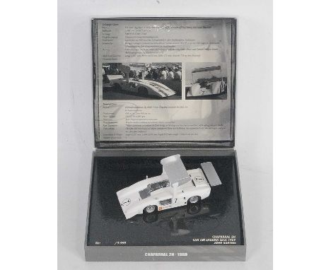 A Minichamps Model No. 691497 1/43 scale boxed model of a Chaparral 2H CAN AM Laguna 1969 John Surtees race car limited editi