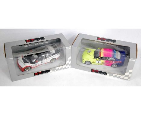 A UT Models 1/18 scale boxed BMW E36 M3 race car group, two examples to include Ref. No. 39816 BMW E36 M3 1998 race car, and 