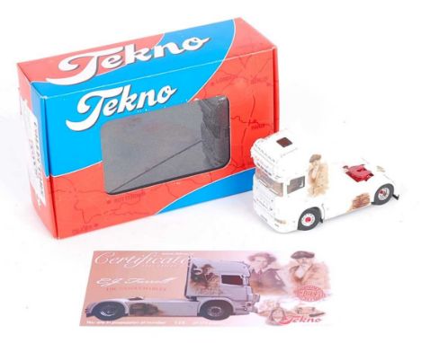 A Tekno 1/50 scale boxed model of a CJ Farrell 'The Untouchables, Scania V8 480 tractor unit, finished in white with The Unto