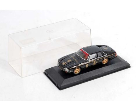 A Starter Model No. SL051 1/43 scale resin factory built model of a Jaguar XJS (JPS Macau) 1984 race winner, finished in blac