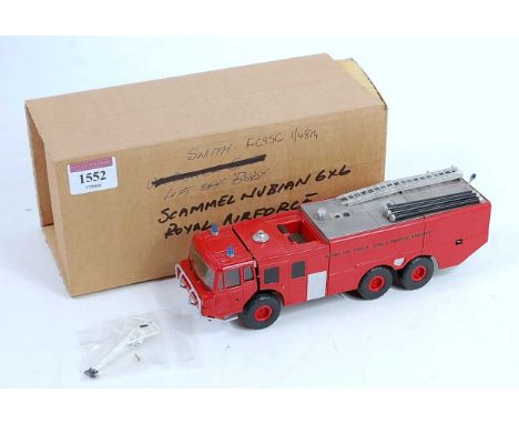 An A Smith Auto Models model No. F995C 1/48 scale white metal and resin kit built model of a Scammell Nubian 6x6 Royal Air Fo